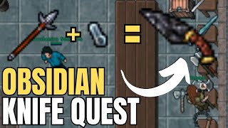 TIBIA - OBISIDIAN KNIFE QUEST COMO FAZER A QUEST - RUBINOT