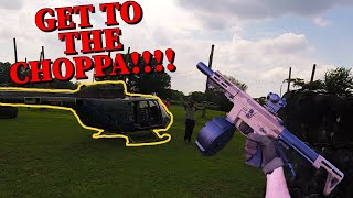 Get to the Helicopter before it's too Late! (Airsoft Gameplay)