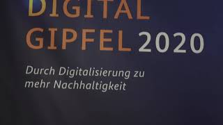 Studioaufbau für den Digital-Gipfel 2020