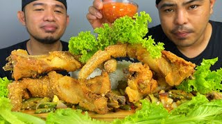 ONYOK VELASCO JOIN ME EATING CRISPY PORK TAIL | STIR FRIED AMPALAYA | ASMR MUKBANG