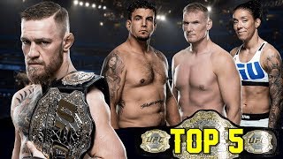 Top 5: Campeões do UFC que nunca defenderam seus cinturões