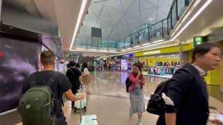 🇭🇰 Hong Kong International Airport Transit Area Walking Tour [4K 60fps]