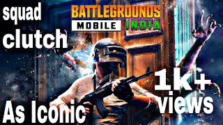 God Of Clutches Bgmi |Pubgmobile |As Iconic