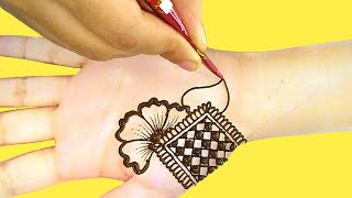 Most beautiful box style mehndi design| box mehndi design| simple mehndi design|Arabic mehndi design