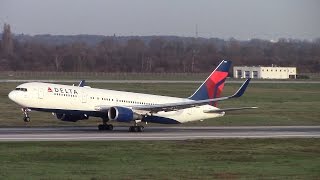 [Takeoff] Delta Air Lines Boeing 767-300ER at Düsseldorf International Airport [HD] ©Airplanesloverr