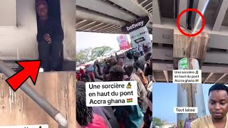 😳UNE S0RCI€RE ATTERIT SOUS UN PONT À ACCRA, VOICI LA REACTION DES RIVERAINS