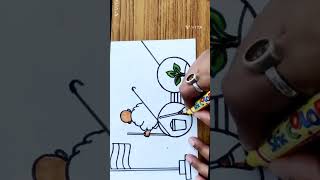 Gandhi jayanti drawing/gandhi jayanti poster/swachh Bharat drawing #shorts#gandhijayanti#cleanindia