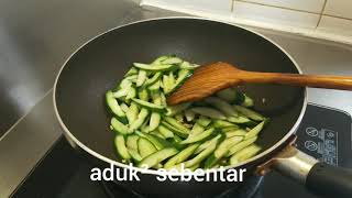 tumis jamur & timun, masakan simple sehari² ala taiwan