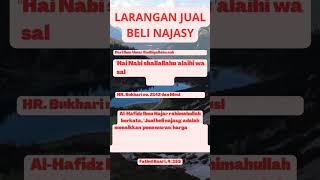 LARANGAN JUAL BELI NAJASY#shorts