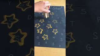 Star  alfabet game, look and see. play with your child at home