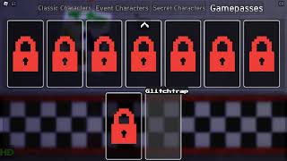 Roblox FMR. Unlocked 2 New game pass FNAF characters. Yenndo and Glitchtrap.