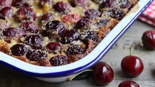 بدون دقيق و بطريقة سهلة ألذ كلافوتي بحب الملوك/ الكرز🍒Un moelleux clafoutis aux cerises