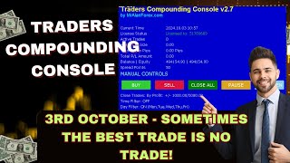 Sometimes Best Trade is No Trade - Traders Compounding Console