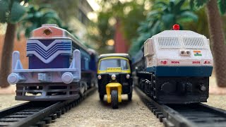 Centy ICF Coaches Train and WDP4 Locomotive with Majorette Auto