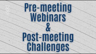 GRT Summit 2022: Pre-Meeting Webinars & Post-Meeting Challenges