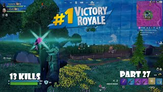 13 Kills on Heavy Lag | Fortnite With Friends (Part 27 | PS5 Gameplay | No Commentary)