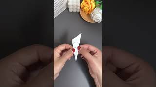 简单的牡丹剪纸，适合幼儿园小朋友的手工 #origamitutorial #折纸教程 #origami #一起做手工