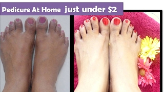 How to do pedicure at home under $2  | cheap & effective | StarnaturalBeauties