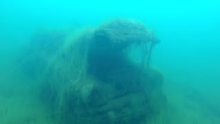 Strange Milk Crate Setup and Car Underwater