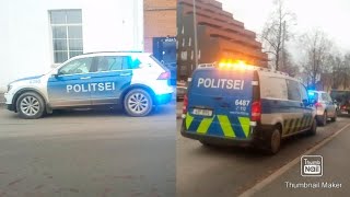 Slicktop police car + Police van with lights in Tartu