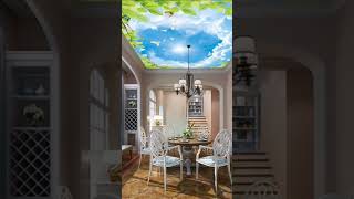 Ceiling wallpaper design ideas. #ceilingwallpaper #interior #noahinterior #interiordesigner