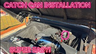 INSTALLING A CATCH CAN ON OUR 6.0 LS! SUPER EASY!