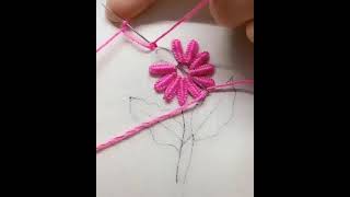 Best embroidery  idea  creative  and  beautiful flower  video