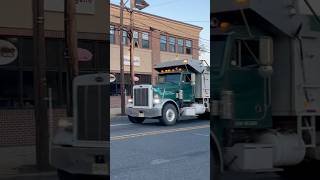 A Old Peterbilt 389 truck & an Old Horn Rolls by Dunellen,NJ!