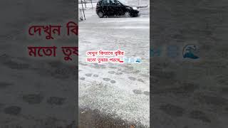 দেখুন কিভাবে বৃষ্টির মতো তুষার পরছে,,,,,, 🥰🥰