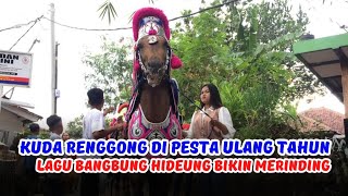 Kuda renggong di pesta ulang tahun - lagu bangbung hideung bikin merinding