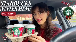 Trying The ENTIRE Starbucks Holiday Menu 2023