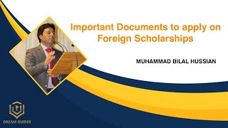 Important Documents to apply on  Foreign Scholarships || Muhammad Bilal Hussain || Urdu / हिन्दी