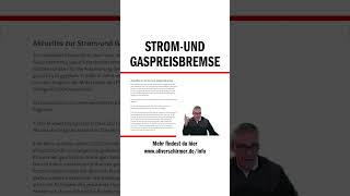 Strom-und Gaspreisbremse