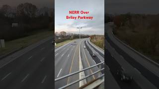 Riding over Briley Parkway by Train #nashville #bridge @CameraBryan #tennessee #trainvideosshorts