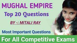 Top 20 GK Questions on Mughal Empire | GK In English #shorts #Youtubeshorts