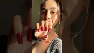 Cherry Red Nails🌹🍒💋🍷 #nails #newnails #rednails #trendingshorts #viralvideo