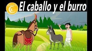 El caballo y el burro -cuentos de hadas españoles | historias para niños