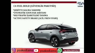 C4 feel bold şerit takip aktivasyonu