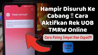 Cara Aktifkan Rekening UOB Online Tanpa Datang Ke Kantor Cabang