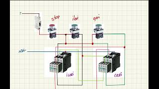 Motor devir yönü değiştirme kumanda devresi - Motor yönü değiştirme - Ac motor yön değiştirme