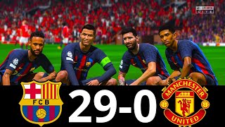 MESSI, RONALDO, MBAPPE, NEYMAR, ALL STARS | BARCELONA 29-0 MAN UNITED