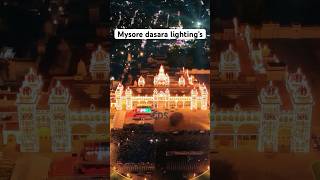 Mysore Palace dasara lightings | #mysoredasara2024 #mysoredasara #dasara #mysore #ytshorts #viral