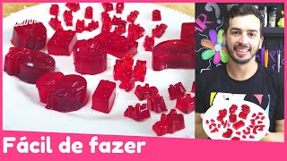 Como fazer BALA DE GELATINA tipo Fini | Muito fácil de fazer