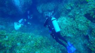 A Swim Thru At HoleInThe Wall on Blackbeard's Cruise