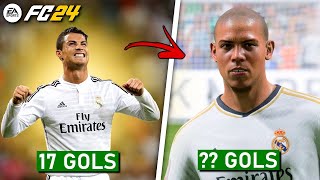 Tentando Quebrar RECORDE de Gols na CHAMPIONS de CR7 com RONALDO FENOMENO! - EA FC 24 Experimento