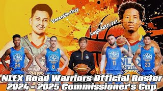 Nlex Road Warriors Official Roster 2024 - 2025 PBA Commissioner's Cup