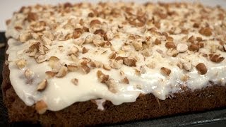 Carrot cake with cream cheese frosting