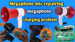 Megaphone repairing||how to repair Mega phone mic||play megaphone||megaphone speaker repair