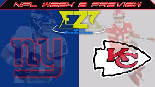 Giants vs Chiefs NFL Week 8 MNF | Pat Mahomes is Playing | Daniel Jones Primetime | JUST WIN ON MNF