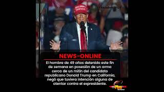 #NewsOnline📰 - #EstadosUnidos🇺🇸 ▶️ Hombre negó que tuviera intención de atentar contra expresidente.